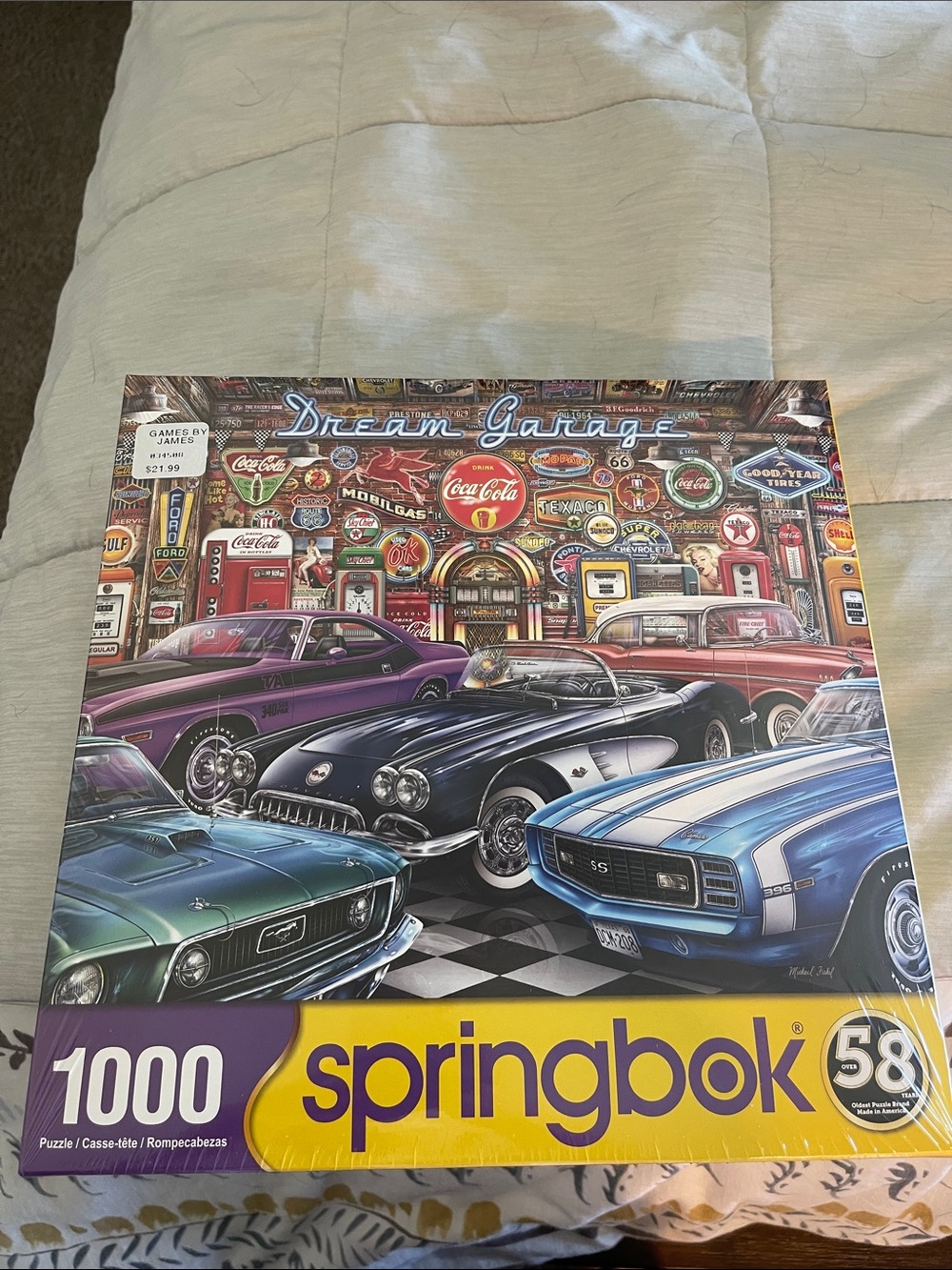 Springbok 1000-Piece Puzzle - Dream Garage (Blue, Purple, Black)